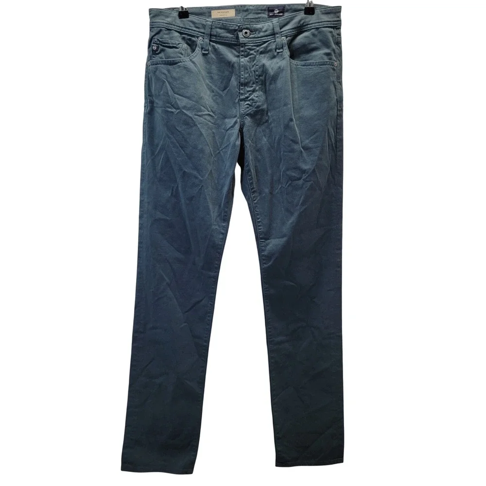 AG Adriano Goldschmied Mens The Graduate Tailored Leg Pants Tech Work Blue 32x34